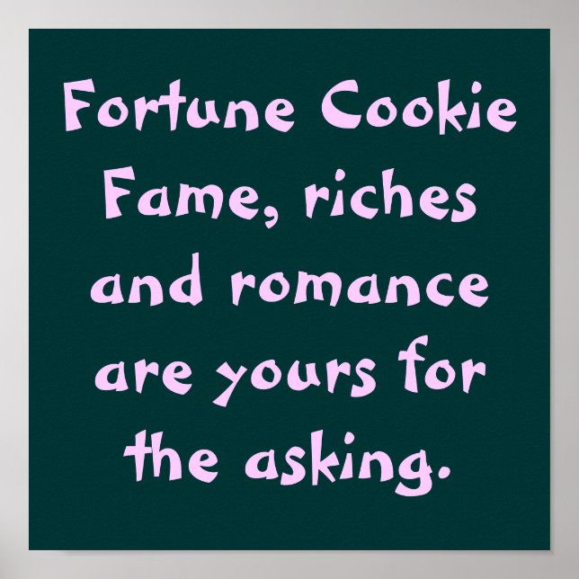 Fortune Cookie Poster (Framsidan)