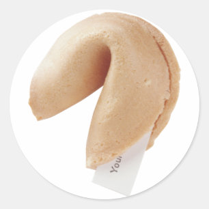 Fortune Cookie Runt Klistermärke