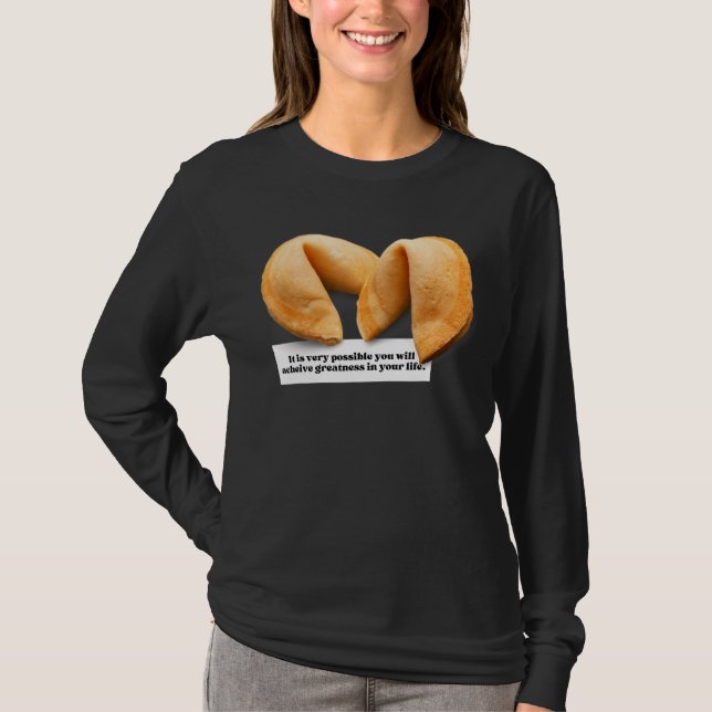 Fortune Cookie som säger att kinesisk mat togs ut  T Shirt (Framsida)