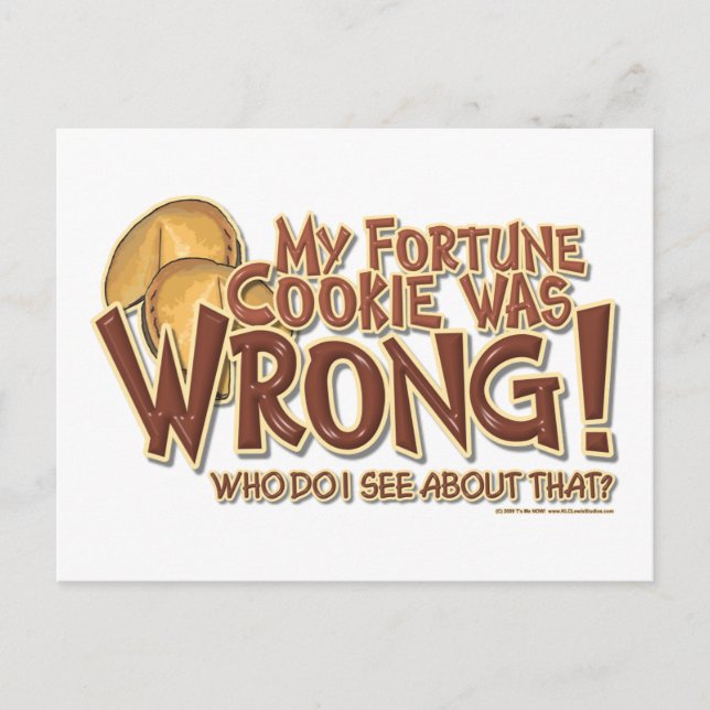 Fortune Cookie Vykort (Framsida)