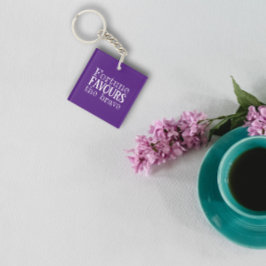 Fortune favoriserar skripttypgrafi akrylnyckelkedj