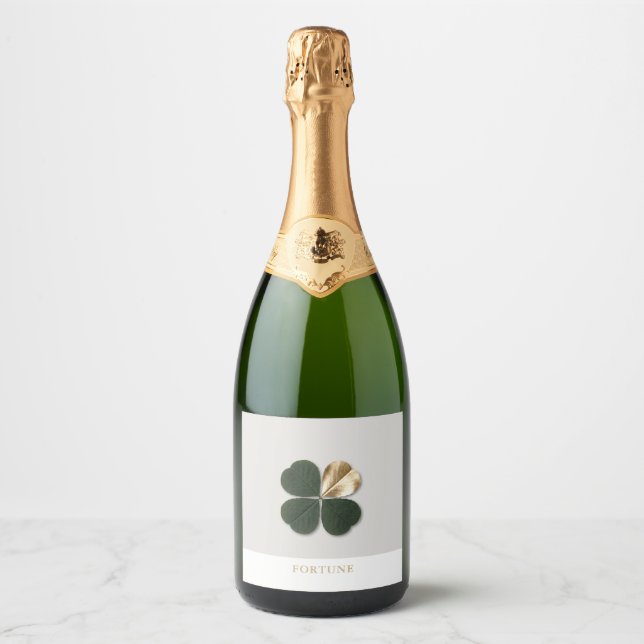 Fortune Gilded Clover Luxe Celebration Bottle (Framsida)