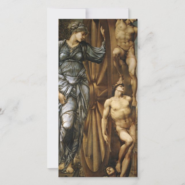 Fortune-hjulet (av Edward Burne-Jones) Kort (Framsida)