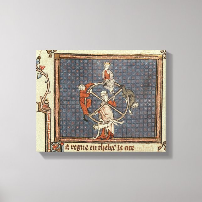 Fortune-hjulet från Ovide Moralize Canvastryck (Framsida)