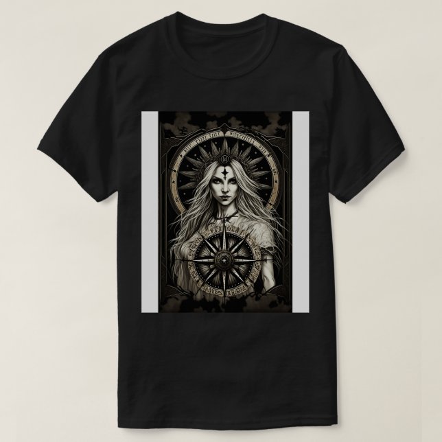 Fortune i en mörk ockcult goth stil 1 t shirt (Design framsida)