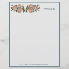 Fortune Lycka till Horseshoe Blommigt Personalize