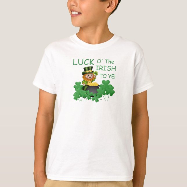 Fortune och Tur till er från Leprechaun på en T Shirt (Framsida)