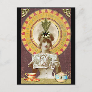 Fortune Oracle-hjul Vykort