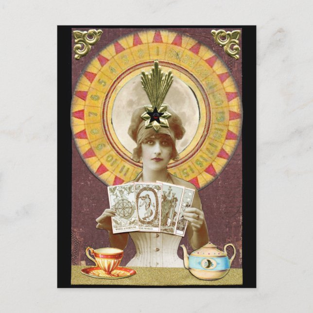 Fortune Oracle-hjul Vykort (Framsida)