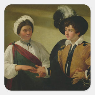 Fortune Teller, 1596-97 Fyrkantigt Klistermärke