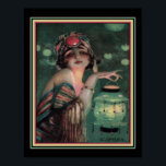 "Fortune Teller" Art Deco 1920 Poster<br><div class="desc">"Fortune Teller"1922 Art Deco Print by C. Camps</div>