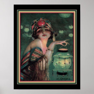 "Fortune Teller" Art Deco 1920 Poster