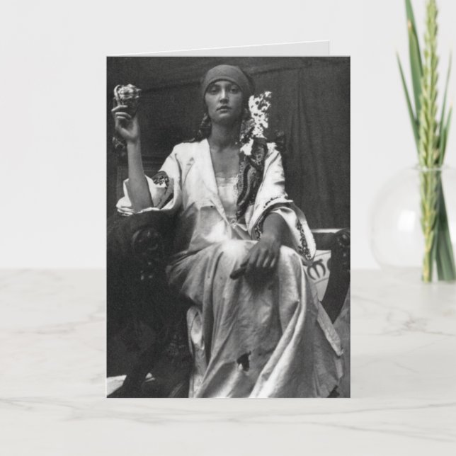 Fortune teller Art nouveau-foto Kort (Framsida)