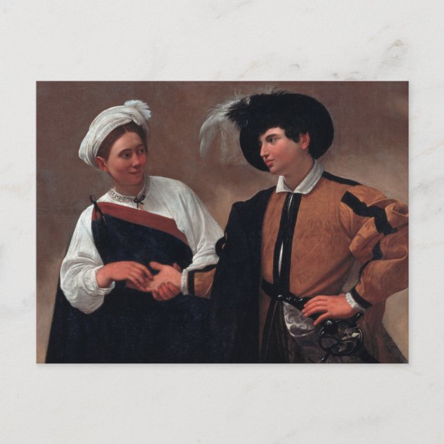 Fortune Teller av Caravaggio Postcard Vykort (Framsida)