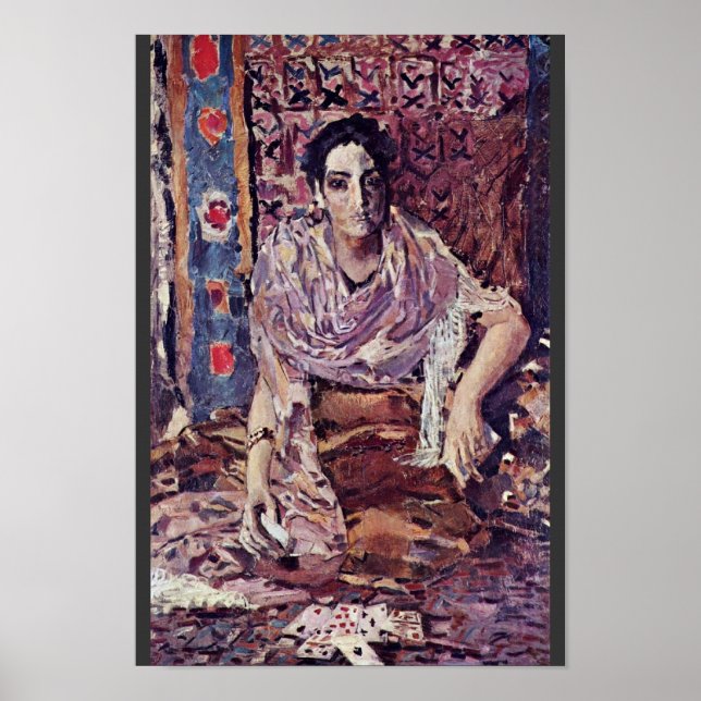 Fortune-Teller av Wrubel Michail Alexandrowits Poster (Framsidan)