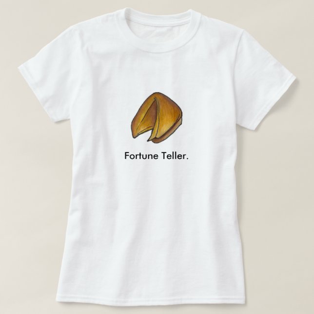 Fortune Teller Chinese Restaurant Food Cookie T-shirt (Design framsida)