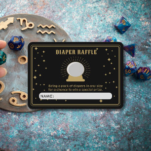 Fortune Teller Crystal Boll Diaper Raffle Tilläggskort