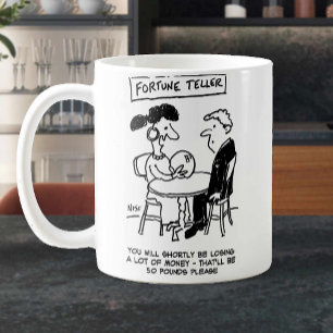 Fortune Teller förutspår en ekonomisk förlust. Fun Kaffemugg