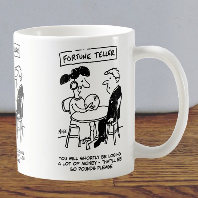 Fortune Teller förutspår en ekonomisk förlust Kaffemugg (Skapare uppladdad)
