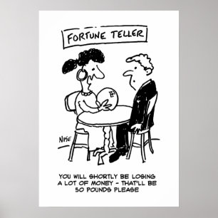 Fortune Teller förutspår en ekonomisk förlust Poster