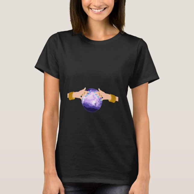 Fortune Teller Gypsy Easy Lazy Cosplay Halloween C T Shirt (Framsida)