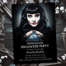 Fortune Teller Halloween Costume Party Inbjudningar