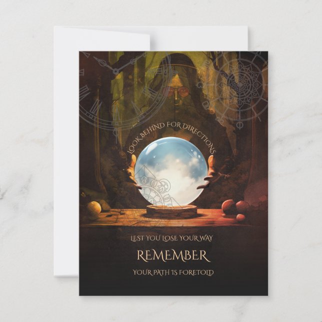 Fortune Teller Halloween-riktningskort OSA Kort (Framsida)