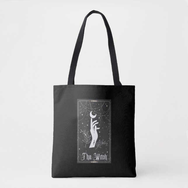 Fortune Teller Hand Tarot Tote Bag Tygkasse (Framsida)