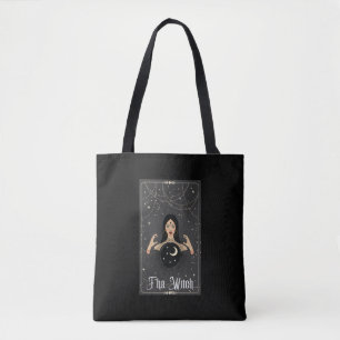Fortune Teller Magic Boll Tarot Tote Bag Tygkasse