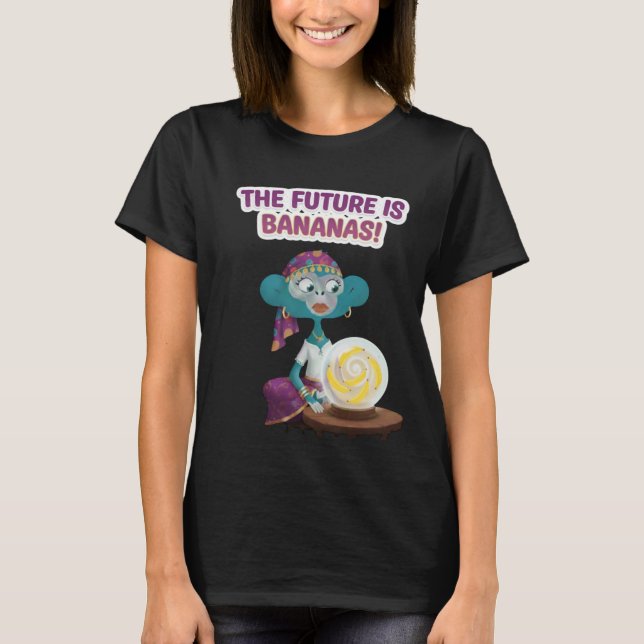 Fortune teller monkey t shirt (Framsida)