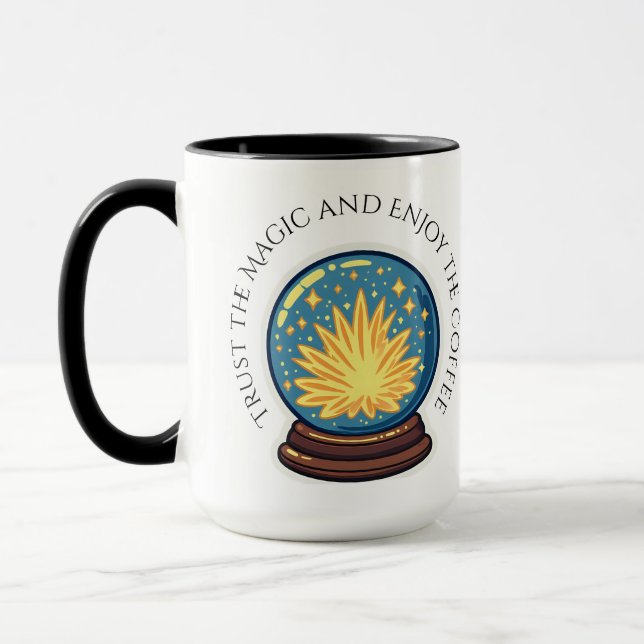 Fortune Teller Orb Halloween Coffee Mugg (Vänster)