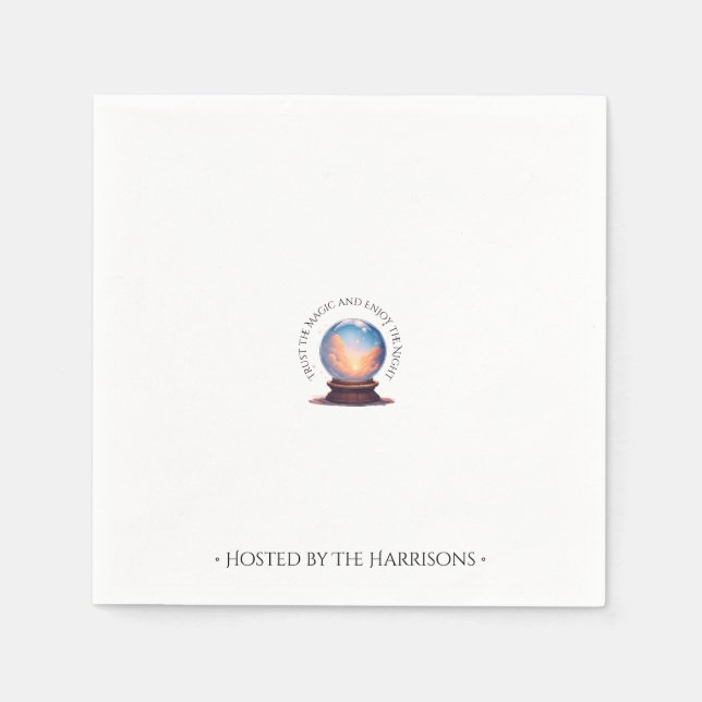 Fortune Teller Orb Halloween Napkins Pappersservett (Framsidan)