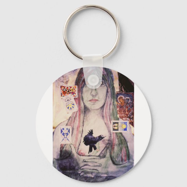 Fortune Teller, originalkonst av Brad Ashlock Nyckelring (Framsida)