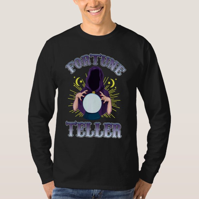 Fortune Teller Psychic Crystal Boll Circus stab C T Shirt (Framsida)