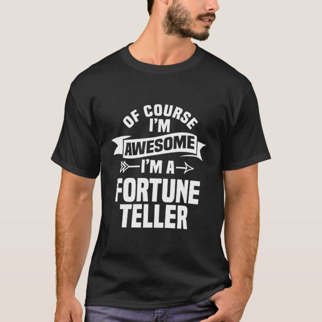 Fortune Teller Psychic Crystal-Gazer Card Reader C T Shirt (Framsida)