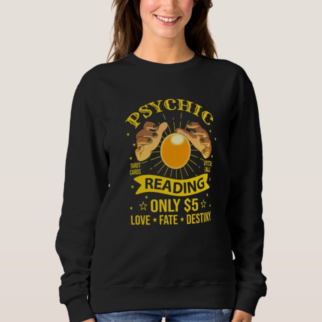 Fortune Teller Psychic Tarot Reader Circus T Shirt (Framsida)