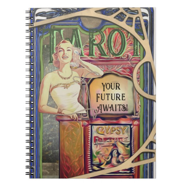 Fortune Teller Tarot-kort Anteckningsbok (Framsidan)