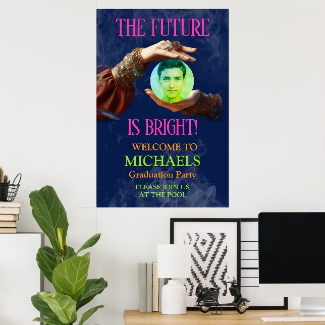 Fortune Teller The Future Is Bright  Graduation Poster (Hemmakontoret)
