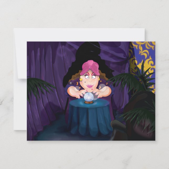 Fortune Tellers Tält Inbjudningar (Framsida)