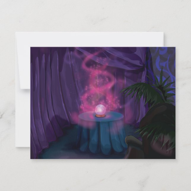 Fortune Tellers Tält Inbjudningar (Framsida)