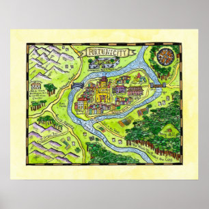 Fortunicity fantasikarta poster