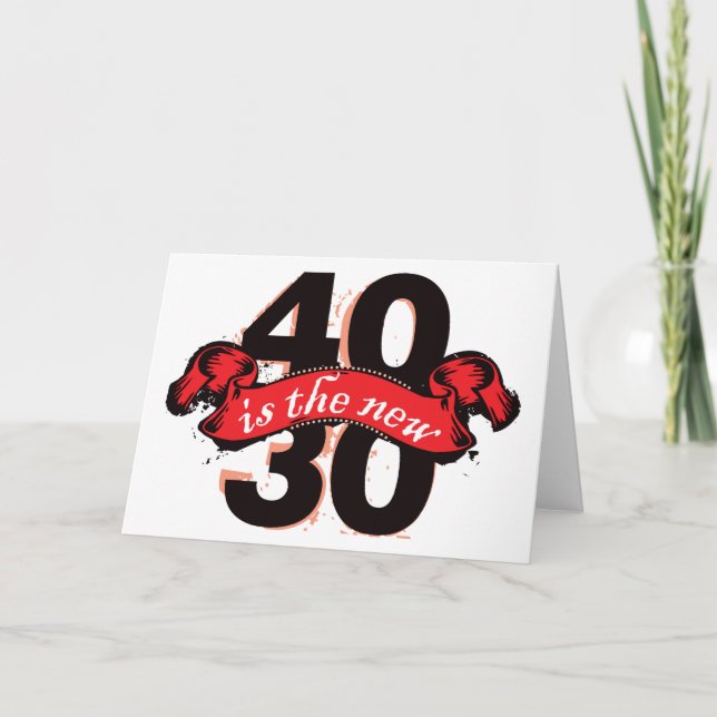 Forty är de nya trettiona - rött kort (Framsida)