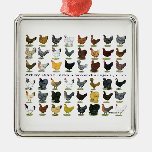Forty-eight hönaPromo Julgransprydnad Metall (Framsidan)