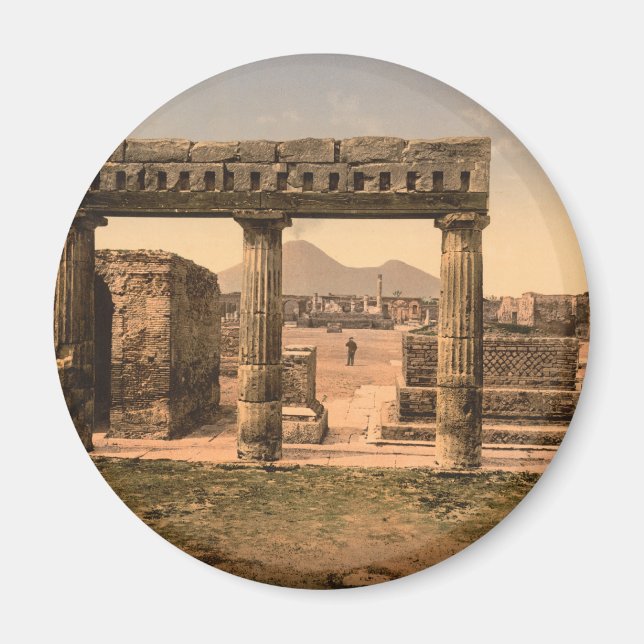 Forum, Pompeji, Kampanien, Italien Magnet (Framsidan)