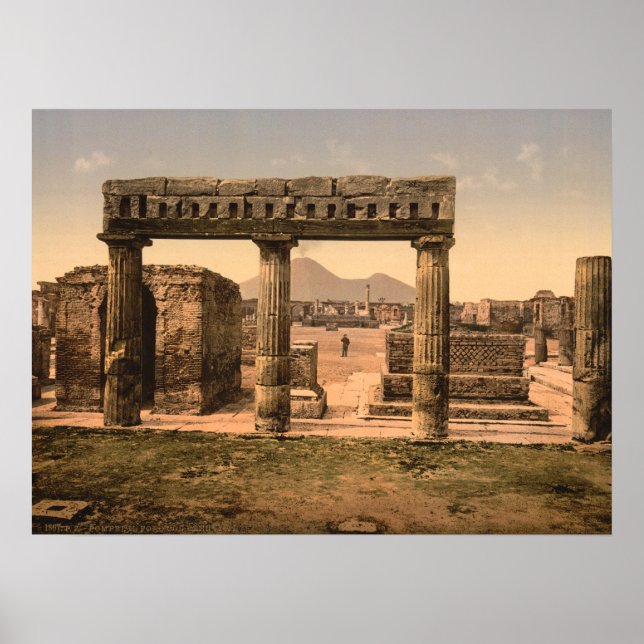 Forum, Pompeji, Kampanien, Italien Poster (Framsidan)