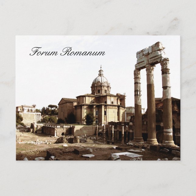Forum Romanum, Rom, Italien Vykort (Framsida)