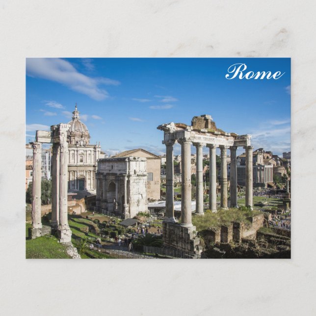 Forum Ruins Rom Italien Travel Photo Vykort (Framsida)