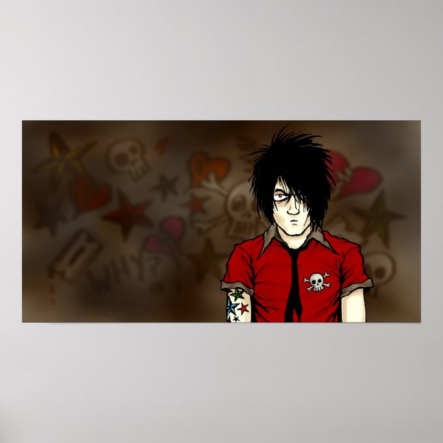 Forumwarz Emo Kid Poster (Framsidan)