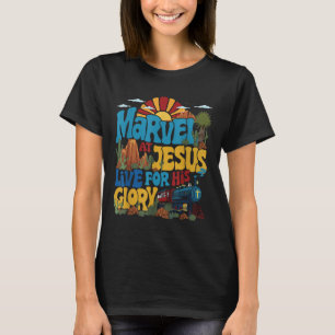Förundra Dig över Jesus Vbs 2025 Lev för Jesu Ära T Shirt