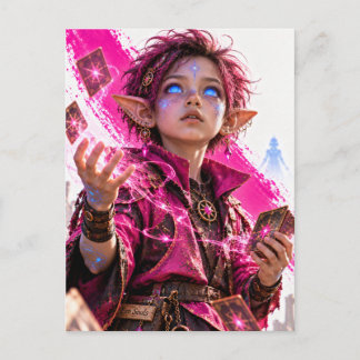 Förundran / Lille Magikern / Fuchsia Vykort